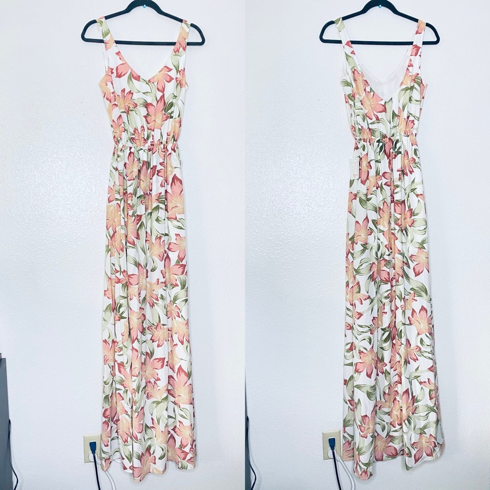 Show Me Your Mumu NEW Boho Floral Tropical Kendall Side Split Maxi Dress XXS